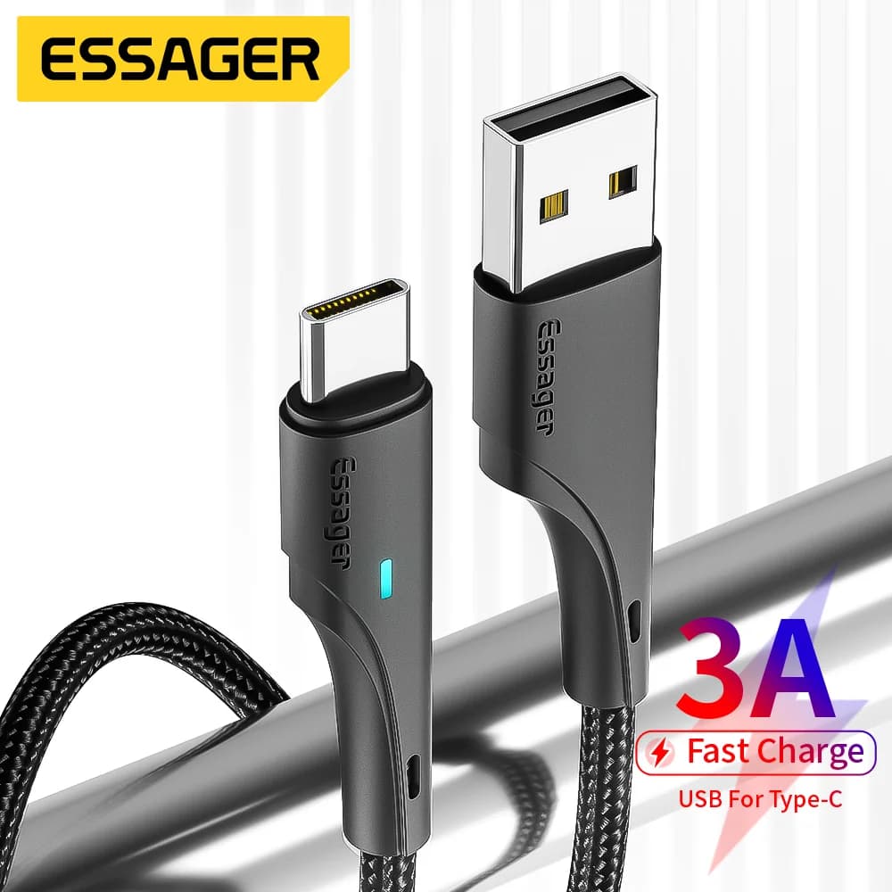 Hitri polnilni kabel USB-A na USB-C, 3A
