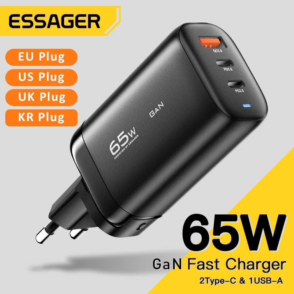Polnilec GaN USB-C 65 W za prenosnik, PPS