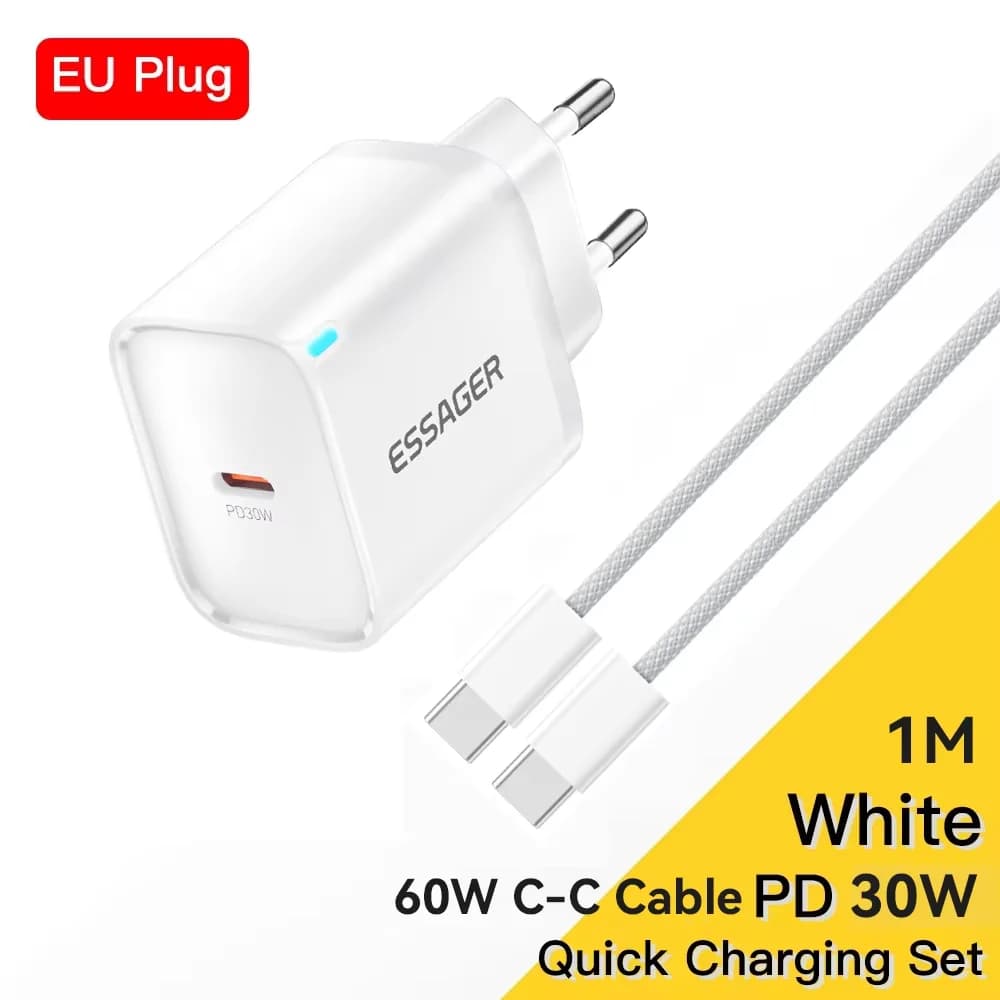 Mini USB-C polnilec 30W s kablom Lightning