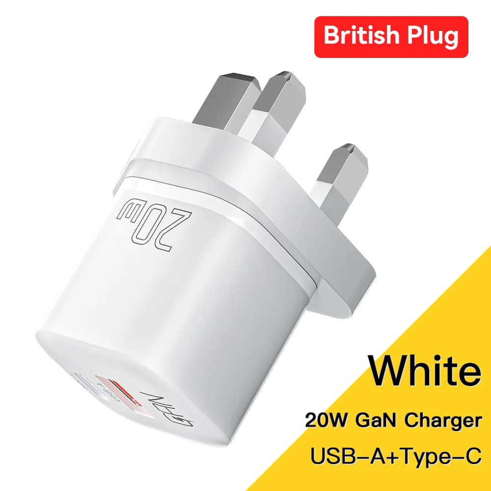 20W GaN USB-C PD stenski hitri polnilnik