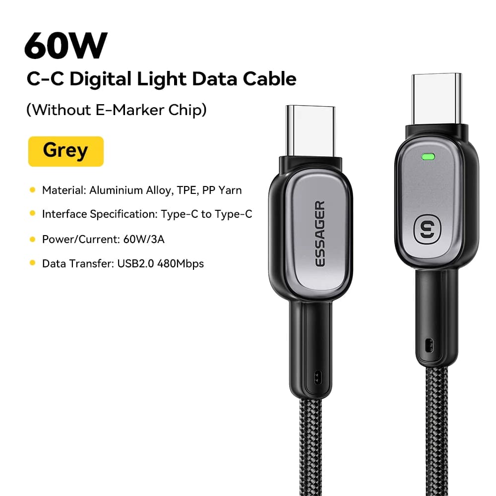 LED 100W USB-C na USB-C kabel, 5A PD hitro polnjenje
