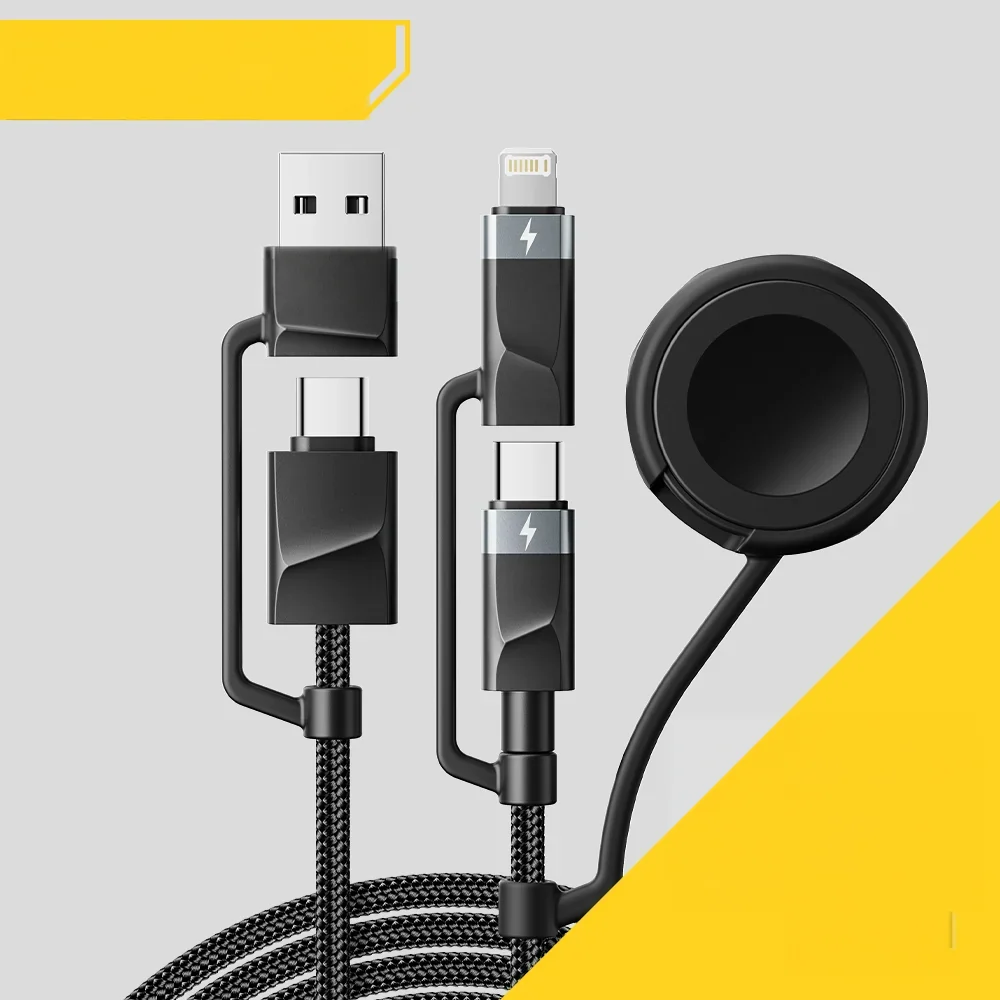 Hitri polnilni hub USB-C in Lightning 65W 5-v-1