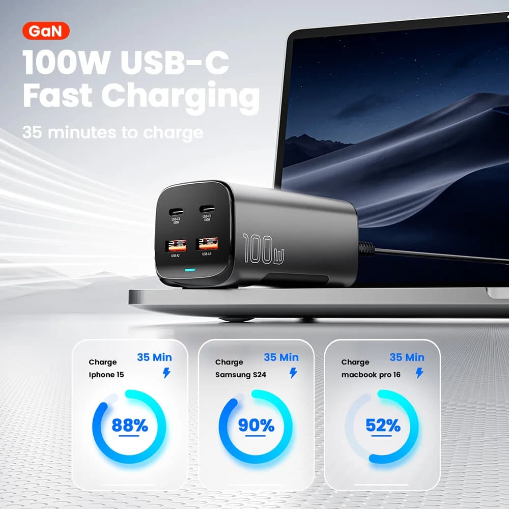 Namizni hitri polnilnik GaN USB-C 67W