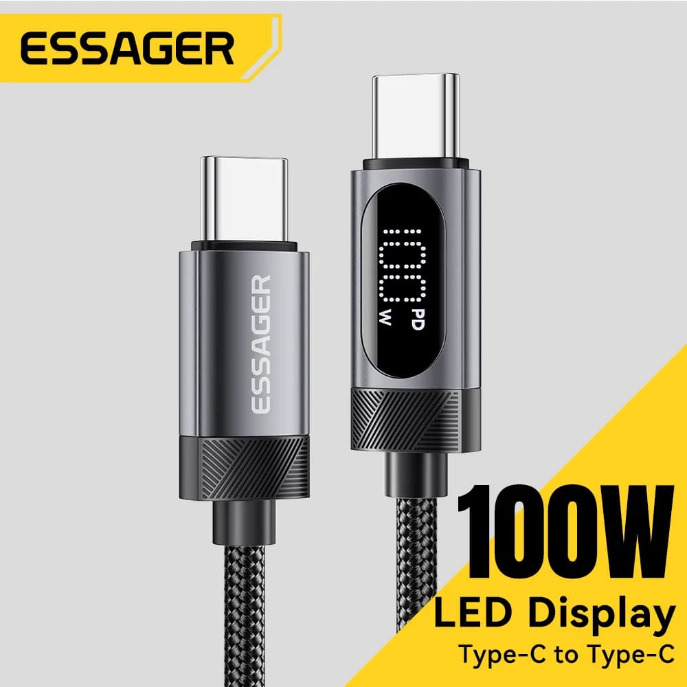 Hitri polnilni kabel USB-C na USB-C, 100 W