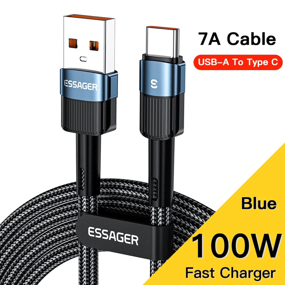 Hitri polnilni in podatkovni kabel USB-C, 7A, 66W