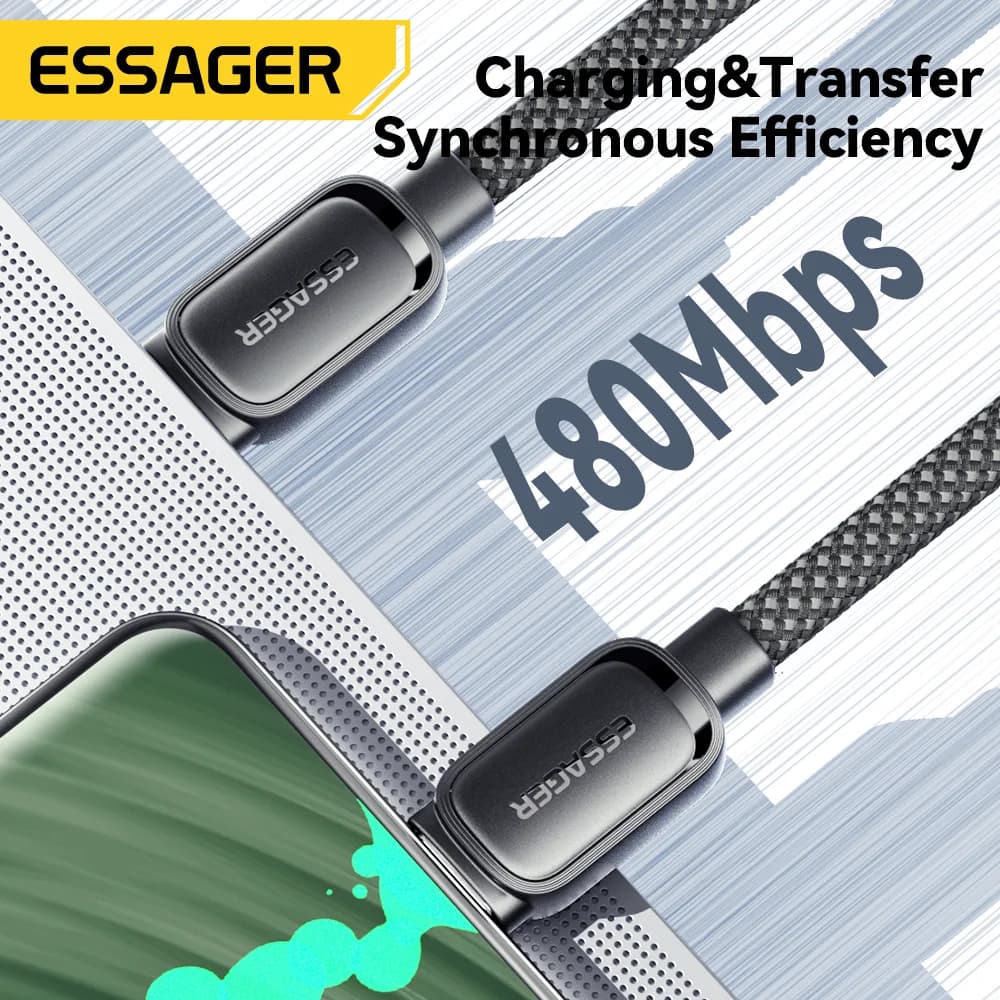 Kabel USB-C na USB-C 100W, magnetni in vlečni