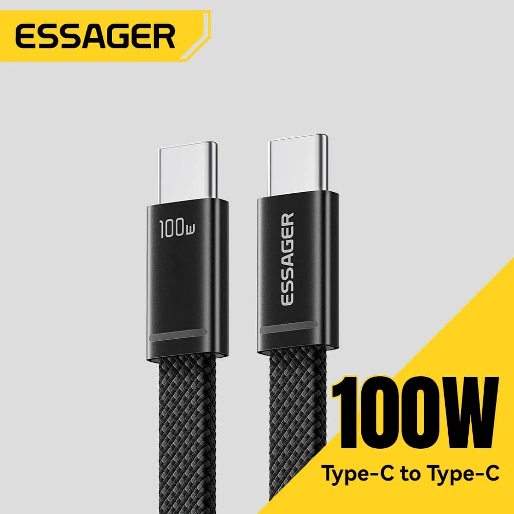 100W tanek USB-C na USB-C PD kabel za hitro polnjenje
