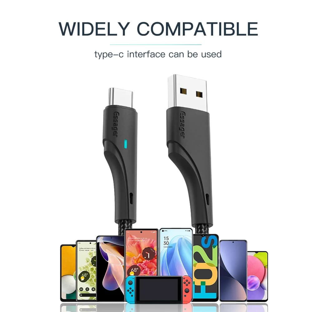Hitri polnilni podatkovni kabel USB-C 3A