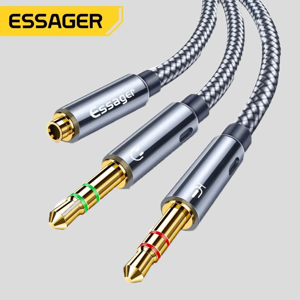 3.5mm zvočni razcepljevalnik Y-adapter kabel