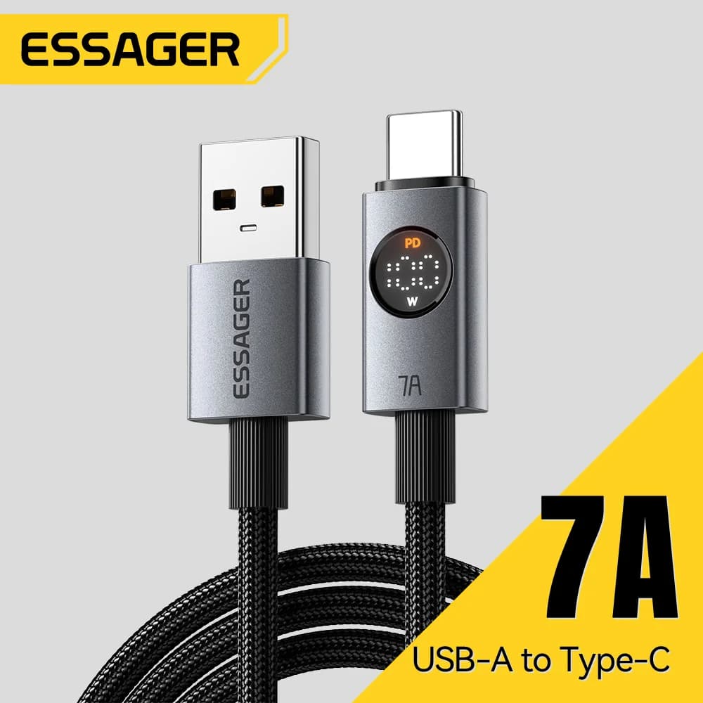USB-C kabel 7A 100W z digitalnim zaslonom
