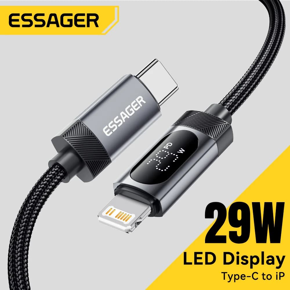 Kabel USB-C na Lightning z digitalnim zaslonom, 29W PD