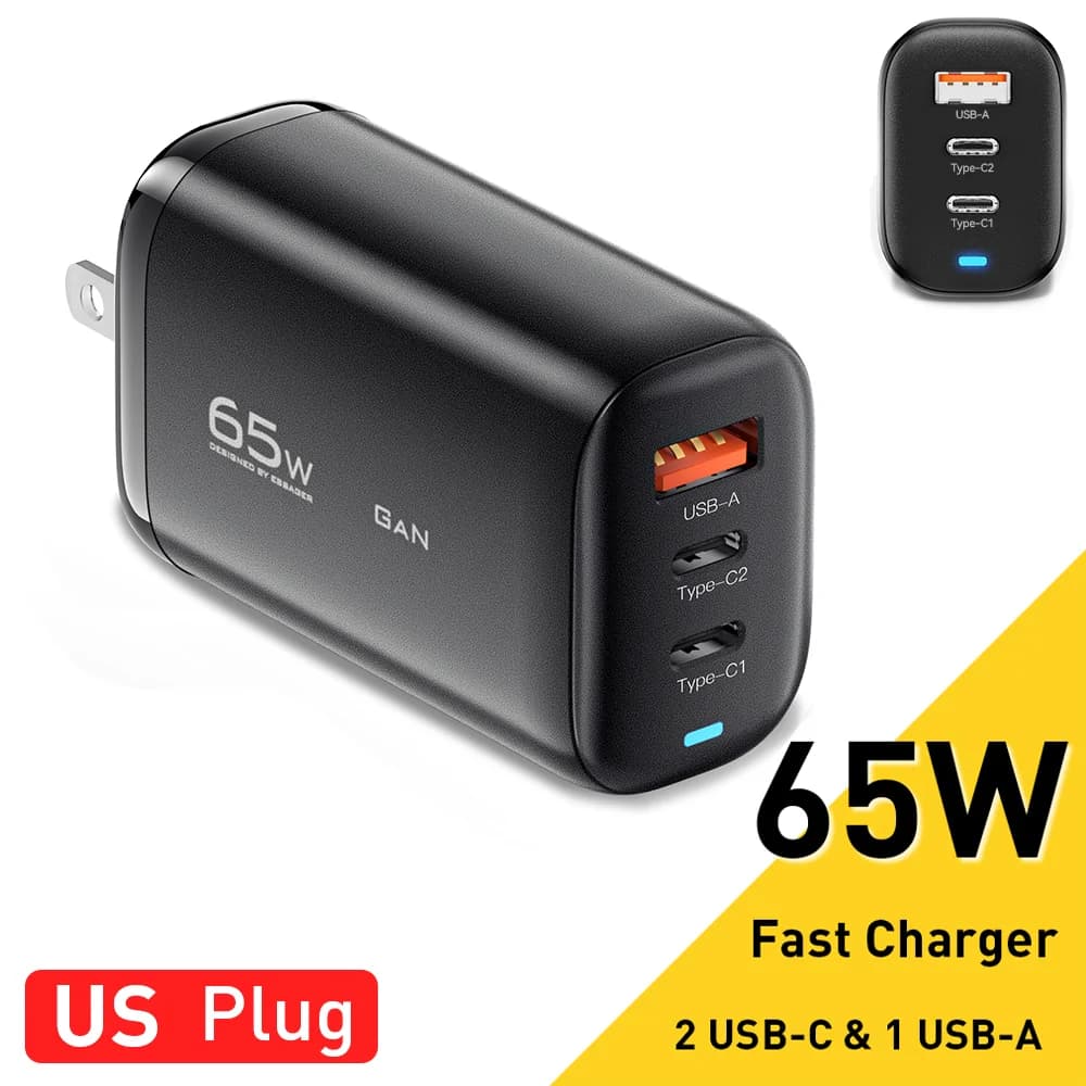 Polnilec GaN USB-C 65 W za prenosnik, PPS