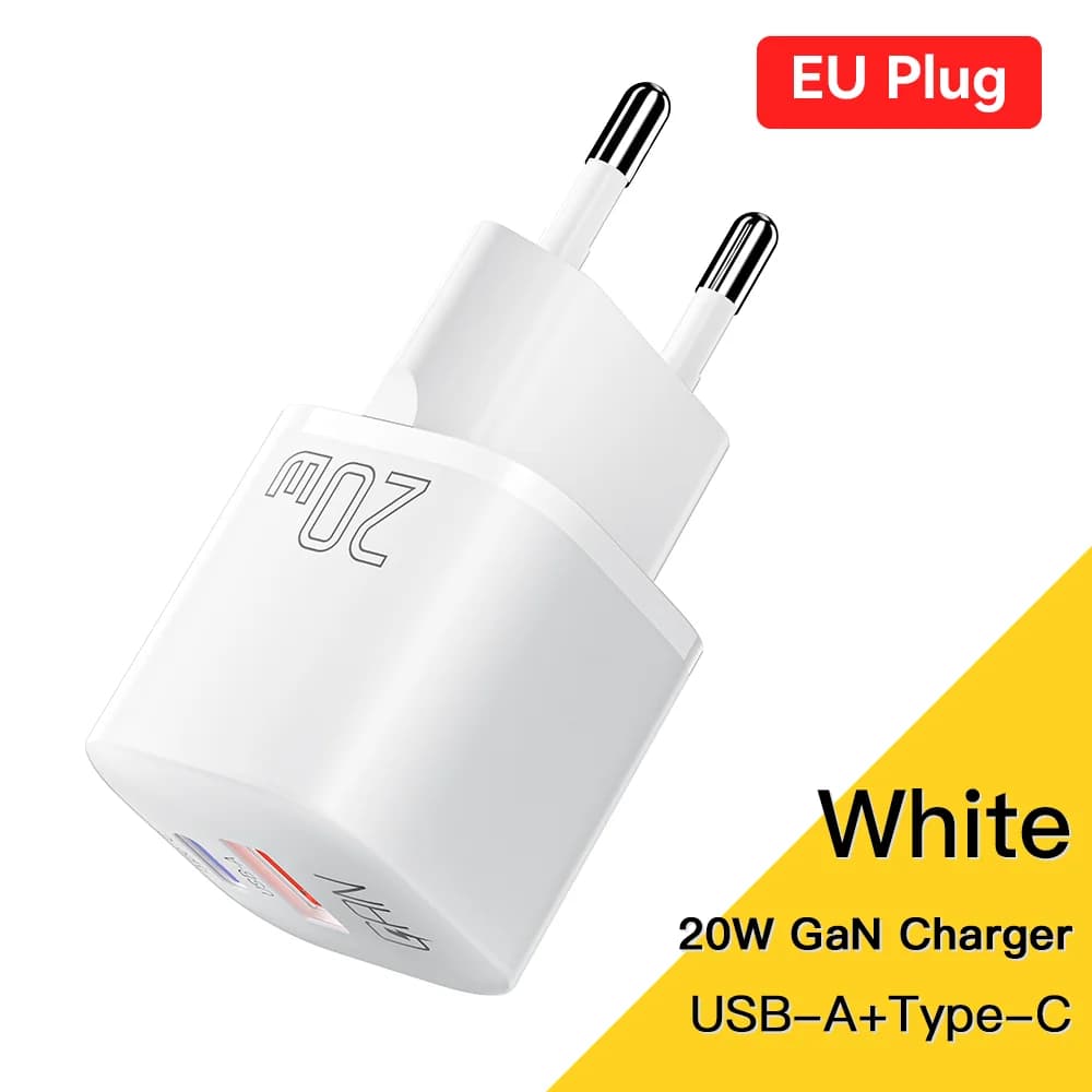 20W GaN USB-C PD hitri polnilec