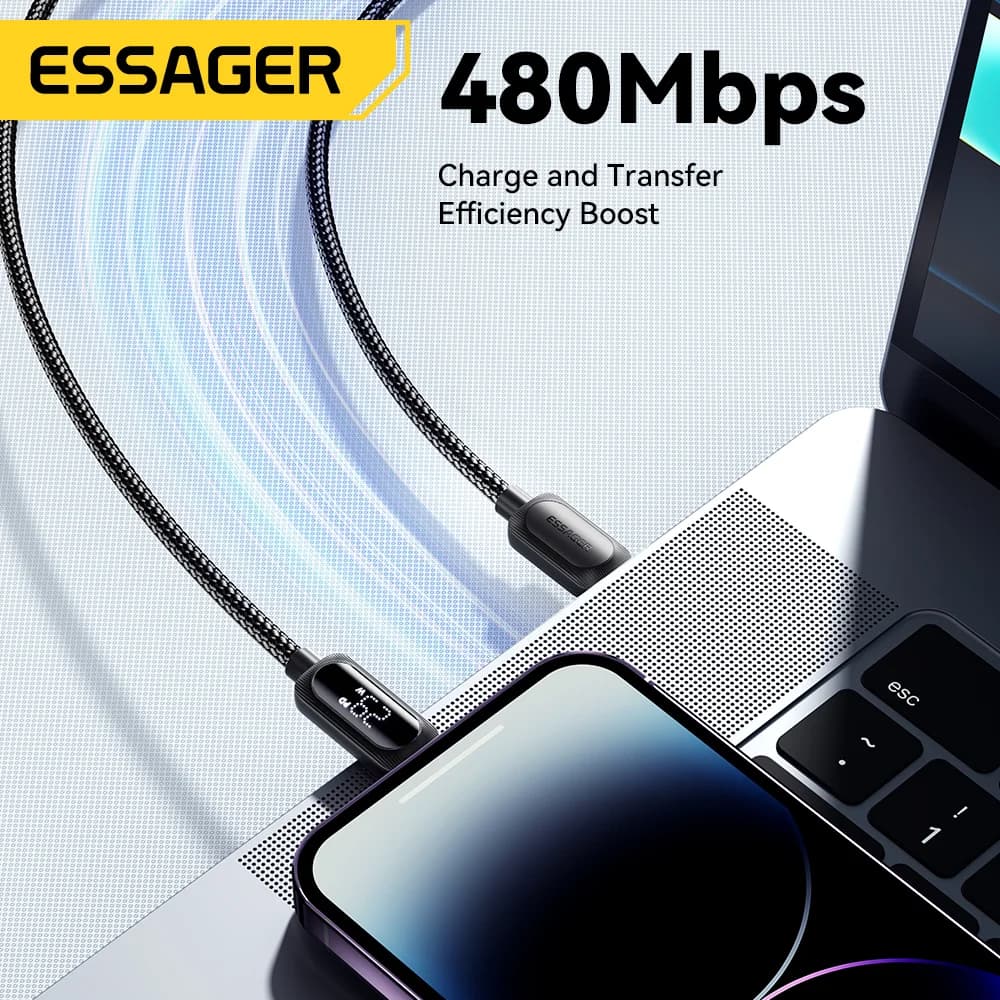 Kabel USB-C na Lightning 29W z digitalnim zaslonom