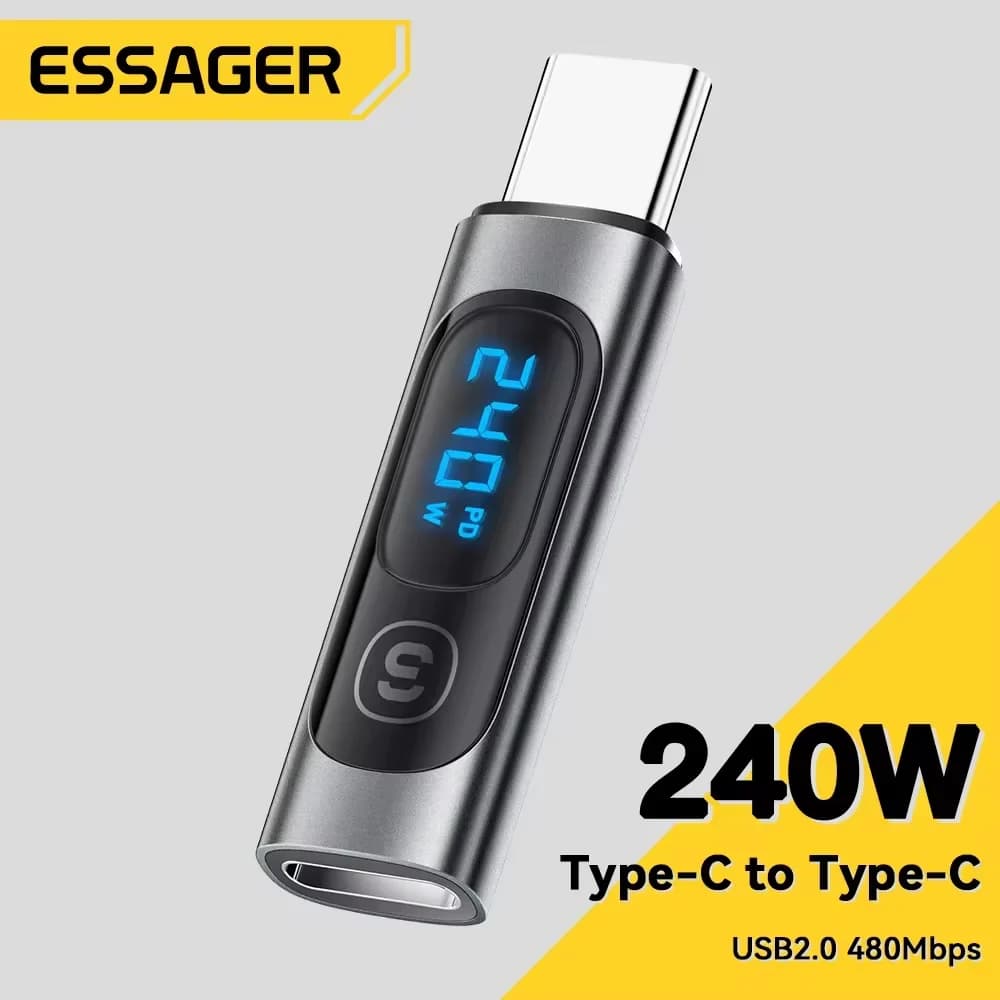 USB-C na USB-C OTG adapter s digitalnim zaslonom