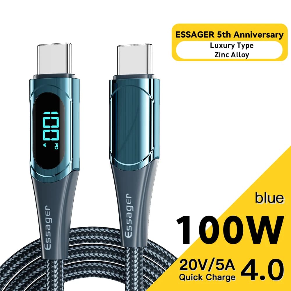 Kabel USB-C na USB-C, 100 W, 2 m