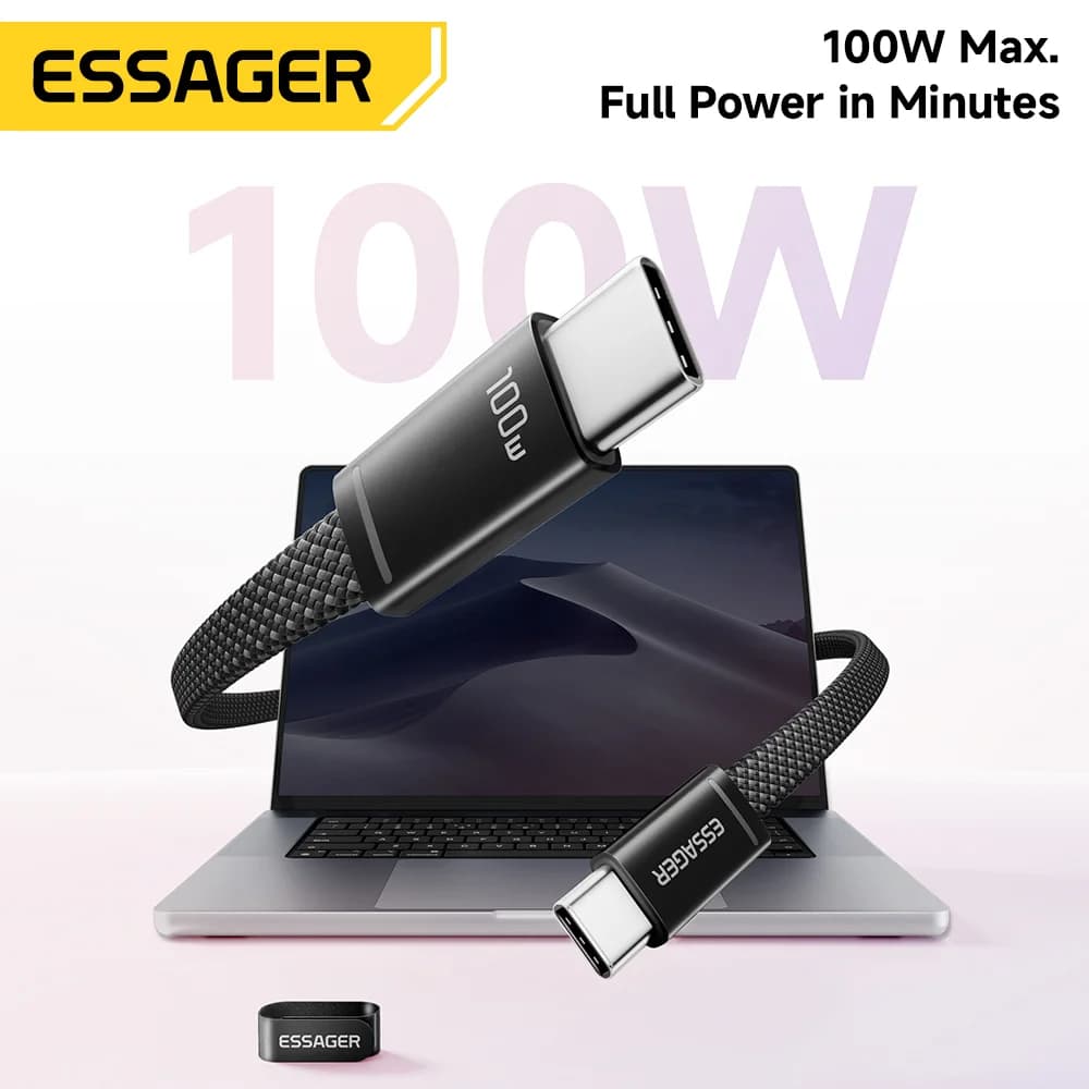 100W tanek USB-C na USB-C PD kabel za hitro polnjenje