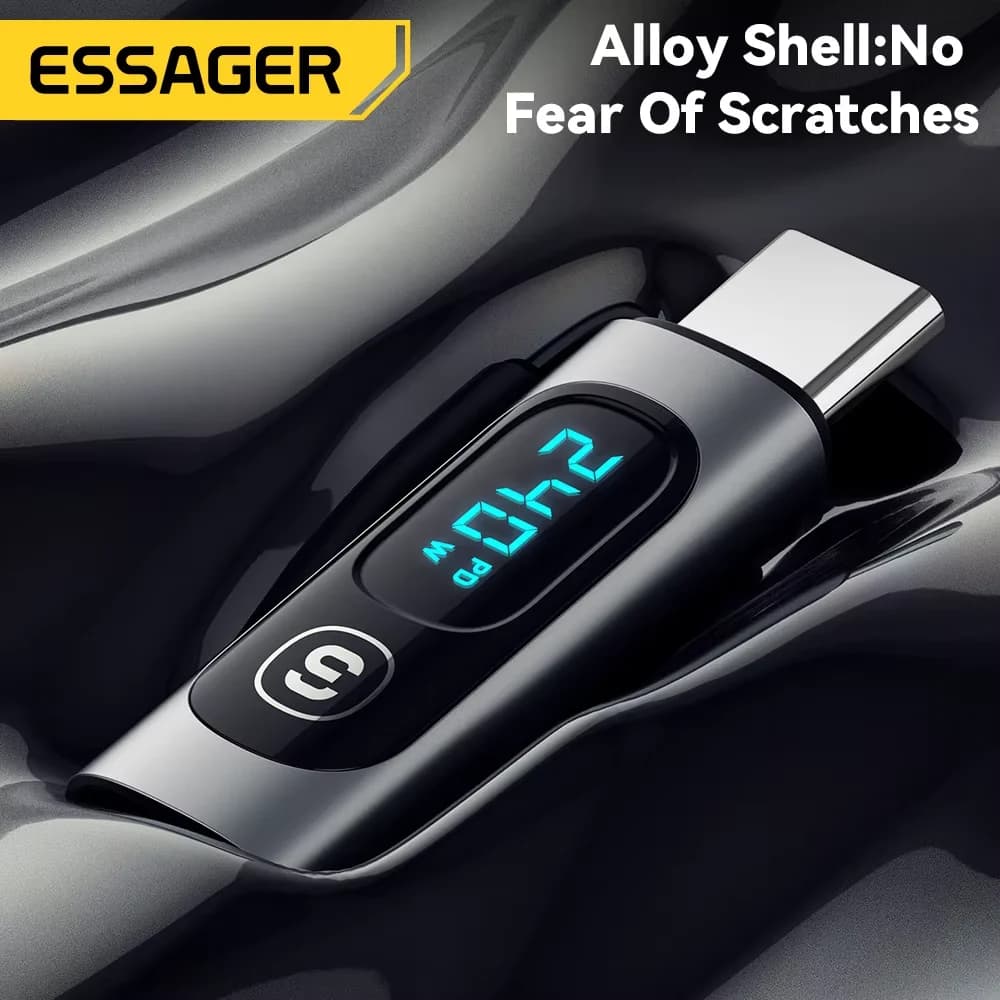 USB-C na USB-C OTG adapter s digitalnim zaslonom