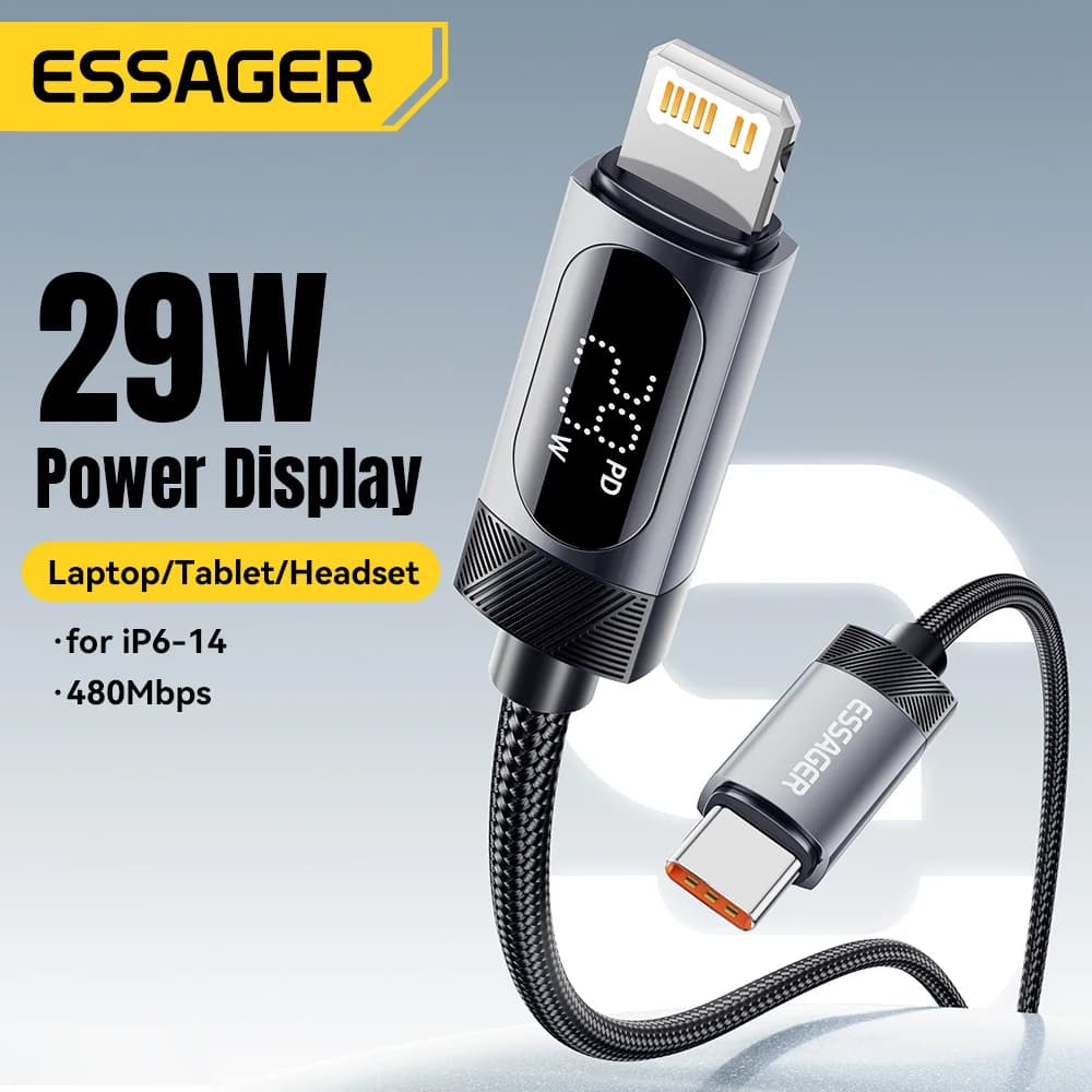 Kabel USB-C na Lightning z digitalnim zaslonom, 29W PD