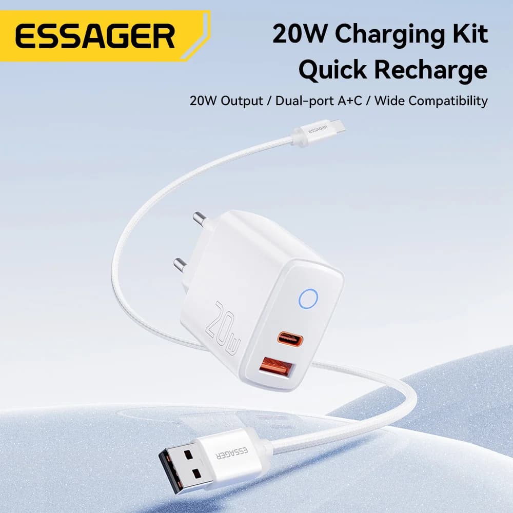 Komplet hitrega polnilnika USB-C PD 20 W
