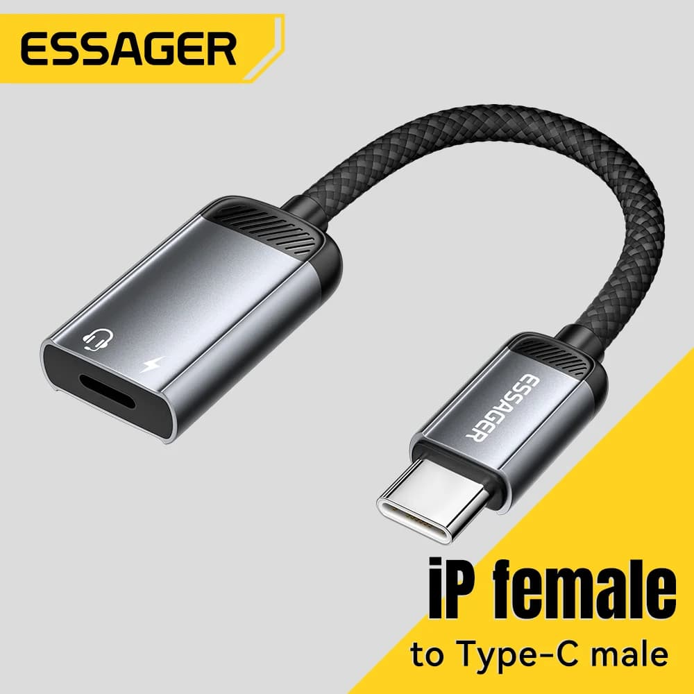 USB-C ženski na Lightning moški OTG avdio adapter