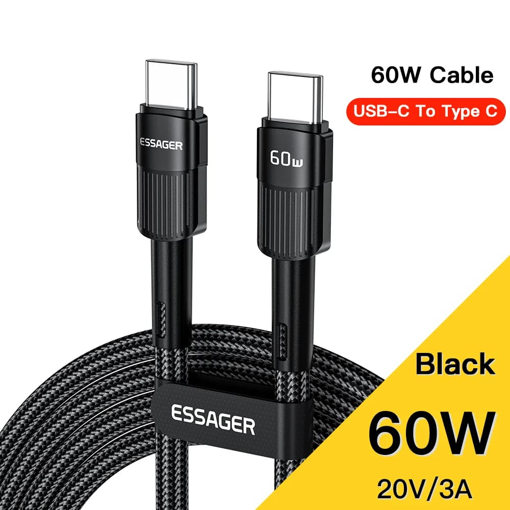 Hitri polnilni in podatkovni kabel USB-C, 7A, 66W