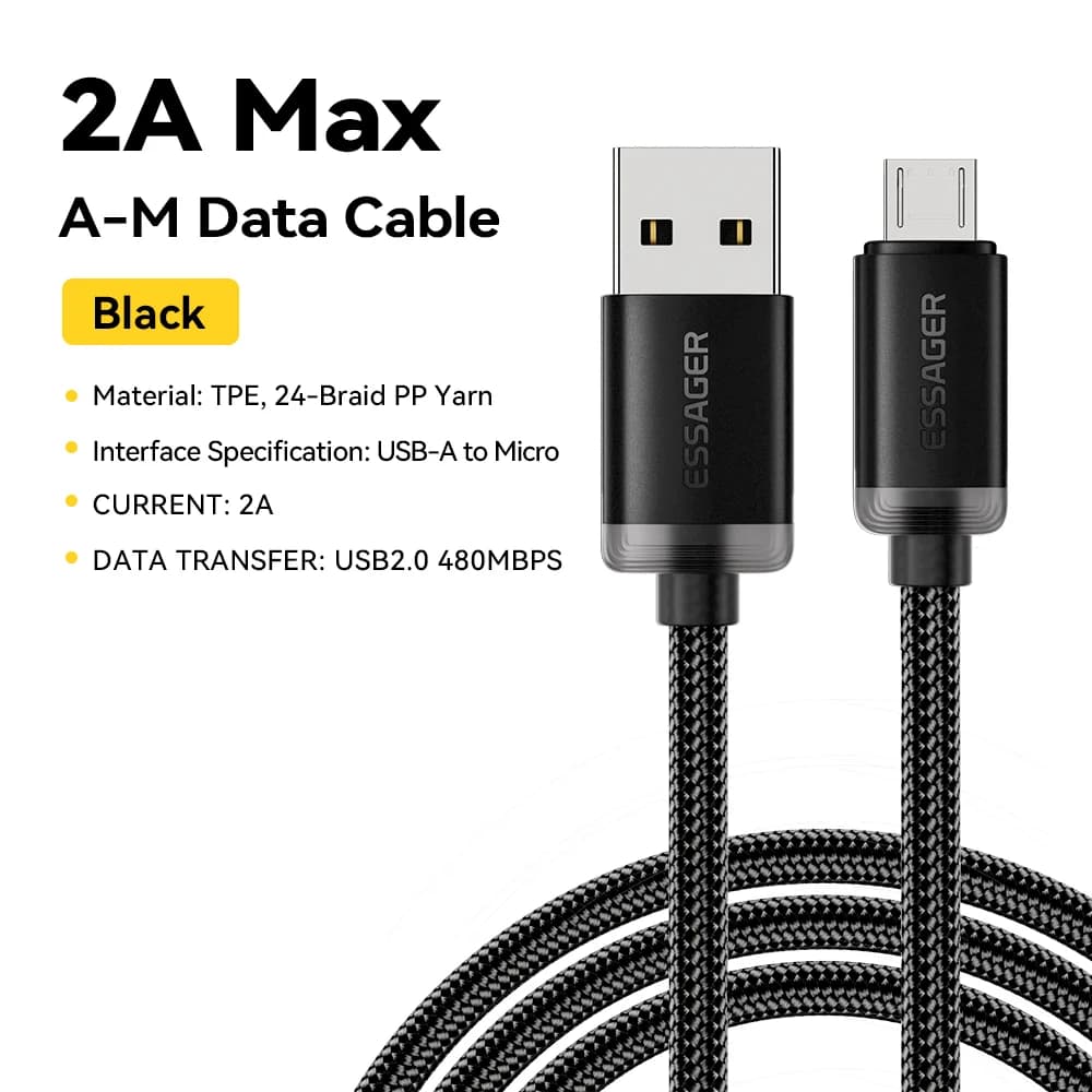 2A Micro USB Fast Charging Data Cable 3m