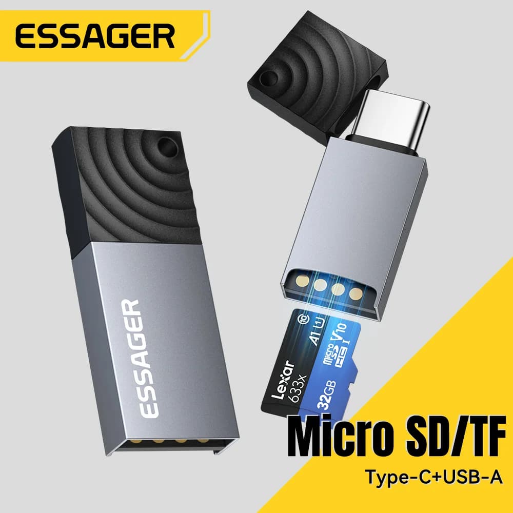2-v-1 bralnik kartic USB-C in USB 2.0