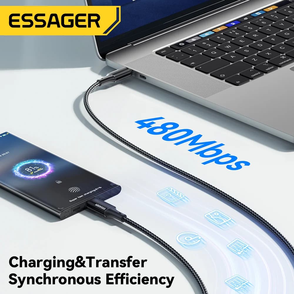 Kabel USB-C na USB-C za hitro polnjenje 100W PD